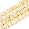 Anti-Tarnish Electroplate Glass Beads Strands GLAA-T025-8mm-10B-1