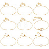 10Pcs 1MM Brass Box Chain Slider Bracelet Making MAK-BBC0001-37-1