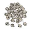 Sparkle Glass Rhinestone Round Beads OACR-S048-01I-2