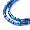 Electroplate Glass Beads Strands X-EGLA-K014-B-FP08-4