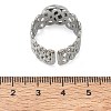 304 Stainless Steel Cuff Ring Components SA-CBA37BC-14B-P-3