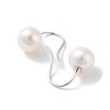 Natural Pearl Dangle Earrings for Women EJEW-C082-13E-P-2