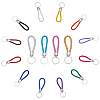 CRASPIRE 16Pcs 16 Style Imitation Leather Keychain KEYC-CP0001-22-1