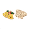 Christmas Alloy Enamel Pendants ENAM-I081-01KCG-04-2