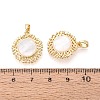 Natural White Shell Pendants KK-N287-03G-3