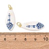 Printed Brass Pendants KK-CBA3895-02E-G-3