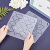 2Sheets 2 Styles Plastic Drawing Painting Stencils Templates DIY-CA0001-87-3