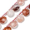 Natural Hematoid Quartz/Ferruginous Quartz Beads Strands G-C292-A10-01-1