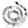 Natural Gray Quartz Beads Strands G-S362-096C-2