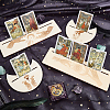 Gorgecraft 2 Sets 2 Style Wooden Tarot Card Stand Holder DJEW-GF0001-46B-02-4