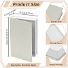 3Pcs 3 Colors Book Shaped Linen Magnetic Storage Boxes CON-GW0001-04-2