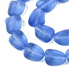 Frosted Handmade Lampwork Beads Strands LAMP-Q041-06A-3