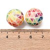 Food Grade Eco-Friendly Printed Silicone Beads SIL-A013-01A-19-3