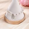 Brass Micro Pave Clear Cubic Zirconia Charm Bracelets BJEW-JB13748-02-2