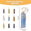 18Pcs 9 Styles Natural Gemstone Pendants FIND-FH0006-44-2