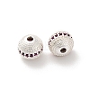 Brass Micro Pave Cubic Zirconia Beads KK-C071-08S-03-2