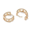 Hollow Heart Brass Hoop Earrings EJEW-L292-014G-2