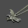 Tibetan Style Alloy Eagle Pendant Twisted Chain Necklaces for Men FS-WGDD367-02-1