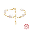 Shell Pearl Beaded Bracelets BJEW-G724-04G-1