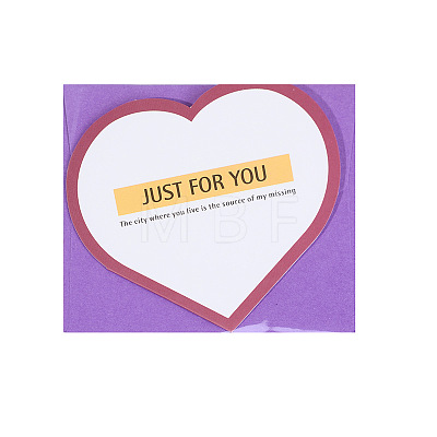 Envelope and Heart Shape Cards Sets DIY-I029-02D-1