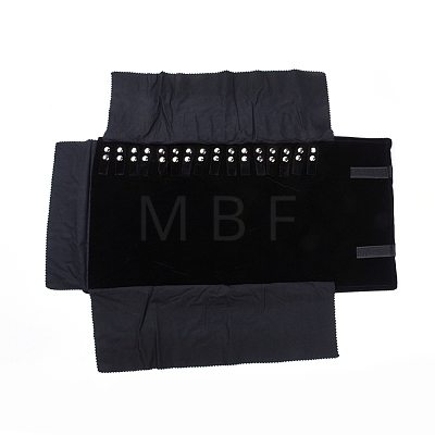 Foldable Velvet Jewelry Travel Roll Bag TP-L005-07-1
