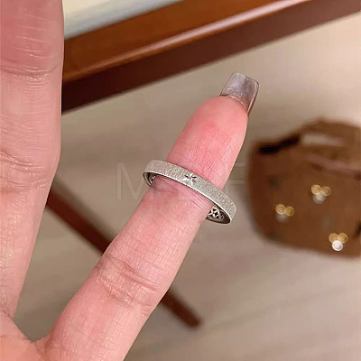 Brass with Crystal Rhinestone Finger Rings FS-WG26438-02-1