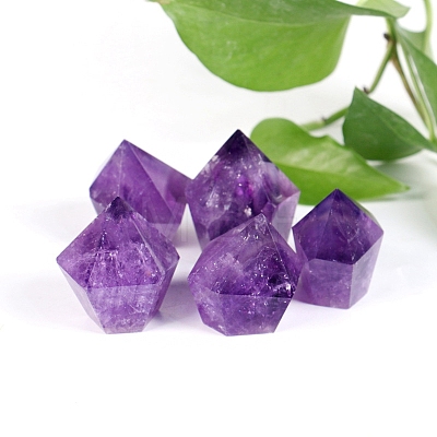 Pointed Natural Amethyst Sculpture Display Decorations PW-WGD53C4-01-1