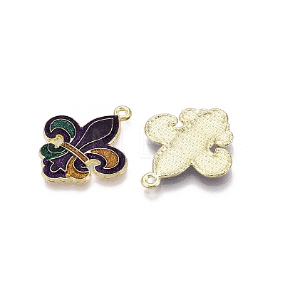 Carnival/Mardi Gras Theme Alloy Enamel & Glitter Powder Pendants LS-ENAM-T020-53D-RS-1