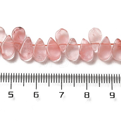 Cherry Quartz Glass Beads Strands G-B064-B49-1