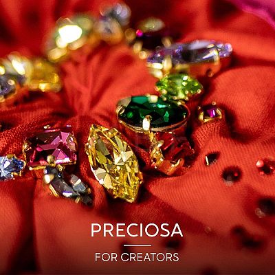 Preciosa® MAXIMA Crystal Fancy Stones Y-PRC-FA6-90100-1