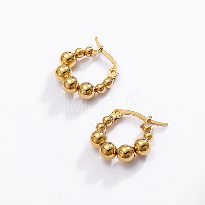201 Stainless Steel Hoop Earrings for Women PB0537-1