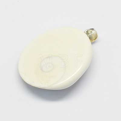 Shell Fossil Pendants G-R275-38-1