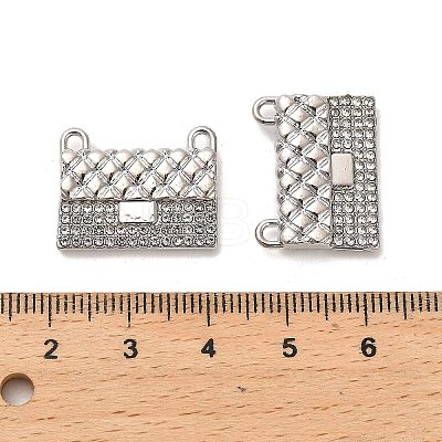 Rack Plating Alloy Pendants with Rhinestone PALLOY-Q005-01P-1