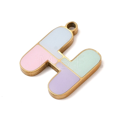 304 Stainless Steel Pendants STAS-K297-09H-G-1