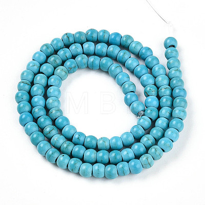 Synthetic Turquoise Beads Strands TURQ-S192-4mm-2-1