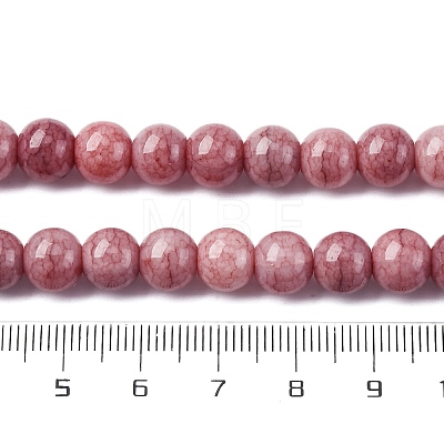 Ombre Effect Dyed Glass Beads Strands GLAA-T031-01O-01-1