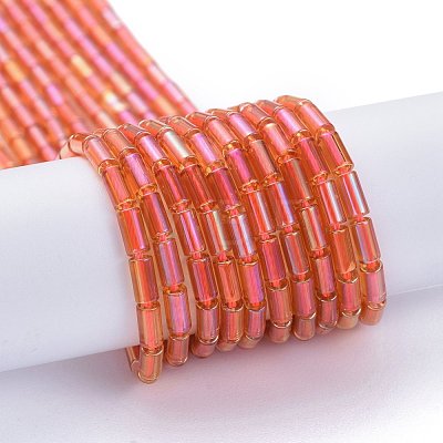 Electroplate Glass Beads Strands EGLA-K014-B-FR02-1