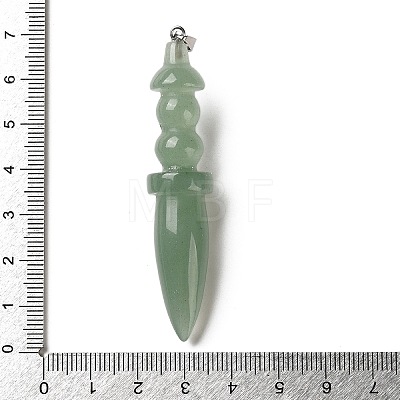 Natural Green Aventurine Big Pendants G-H338-03P-07-1