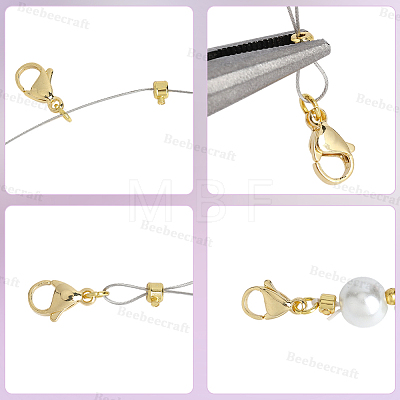 80Pcs Brass Crimp Beads KK-BBC0025-89G-1