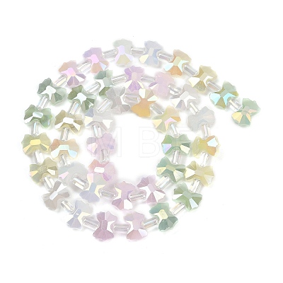 Electroplate Glass Beads Strands EGLA-B011-03-1