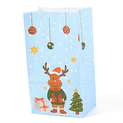 Christmas Theme Kraft Paper Bags CARB-H030-B06-1