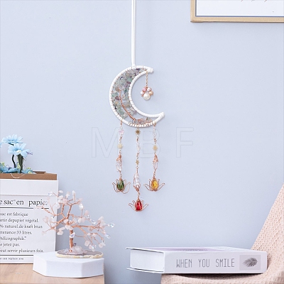 Natural Fluorite Wind Chime PW-WG06E36-01-1