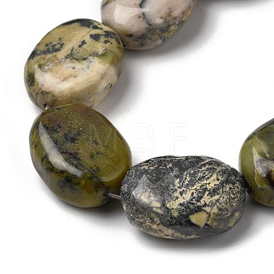 Natural Yellow Turquoise(Jasper) Beads Strands GG-CBA56E5-04-1