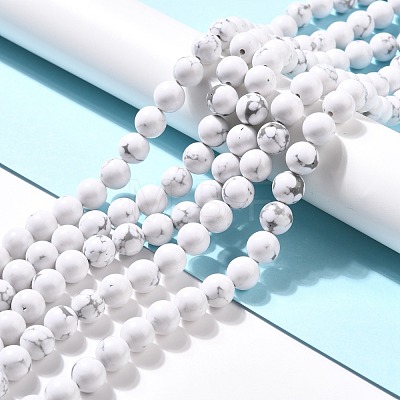 Synthetic Howlite Beads Strands G-E568-04C-1