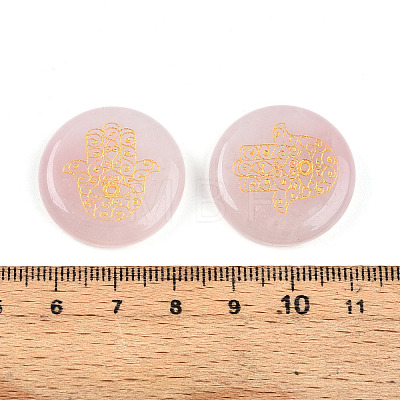 Natural Rose Quartz Cabochons G-N345-06G-1