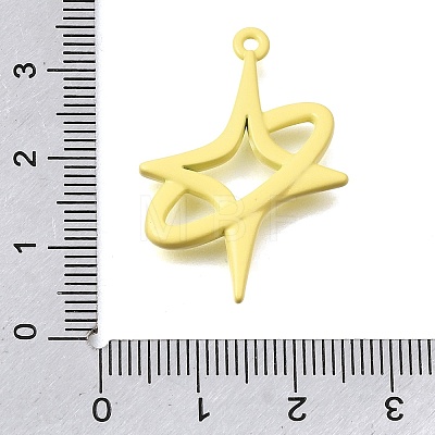 Spray Painted Alloy Pendants AL-CBA31C4-01C-1