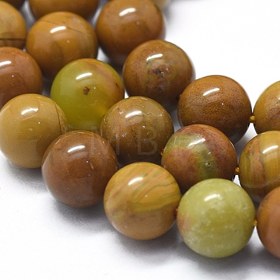 Natural Yellow Opal Beads Strands G-D0013-62B-1