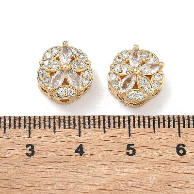 Brass Micro Pave Cubic Zirconia Pendants KK-B172-14G-03-1