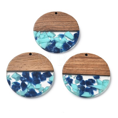 Resin and Walnut Pendants FIND-R051-05-1