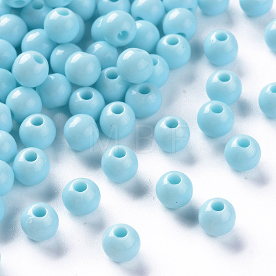 Opaque Acrylic Beads MACR-S370-C6mm-A07-1